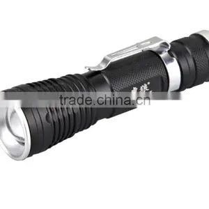 Factory Wholesale LED Mini Flashlight Aluminum Torch Light With Clip thumbnail-1