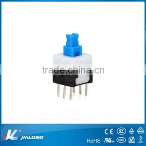 8*8mm 2P2T Self Lock Push Button Types of Switch Electric Switch Small Mini Switches Push Switch Free Samples KAN-W8 thumbnail-1