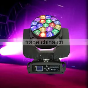 High Quality Beye LED Moving Head Zoom 19pcs RGBW 4in1 15W Moving Head LED Beam Wash 10K LED Light thumbnail-1