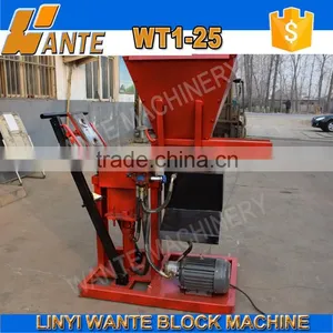 High Quality Best Selling WT1-25 Hand Press Soil Brick Making Machine Clay Interlocking Pavers Supplier's Choice thumbnail-2