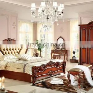 Bedroom Set Furniture Sleeping Bed Foshan Furniture Market thumbnail-4