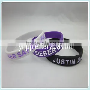 Bulk Cheap Promotional Silicone Wristband Bracelet, Debossed Logo thumbnail-3