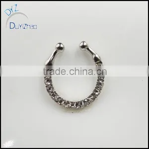 Fashion Septum Clicker Unique Non Piercing Fake Nose Rings thumbnail-2