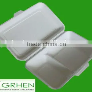 Hot Selling Best Quality Bagasse Disposable Biodegradable Hot Food Plate thumbnail-2