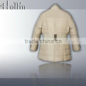 Women Down Jacket With Belt and High Quality 2016 thumbnail-2