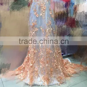 CL60099 Modern Design Good Quality 3d Flower Lace Embroidered Fabric,african French Lace Fabric thumbnail-6