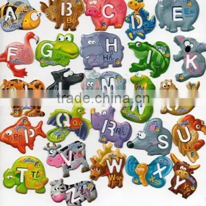 Custom Cartoon Alphabet 3d Pvc Fridge Magnet Sticker thumbnail-4