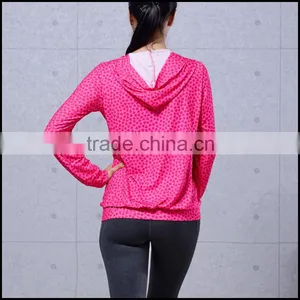 Women Thin Slim Fit Zipper Pullover Light Weight Fitness Active Athletic Workout Running Hoodie Wholesale thumbnail-5