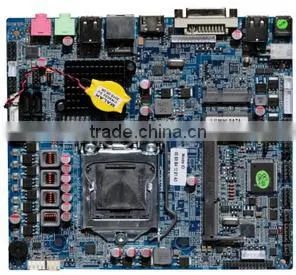 QM6800 Mini-itx Motherboard With DC, Ultrathin, High Speed, Intel H61chipset, I3/i5/i7,manily Apply to Finace, Retail and Ect. thumbnail-1