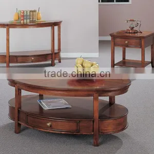 CF30049 High Grade Carved Coffee End Sofa Table & Luxury Oval Furniture thumbnail-1