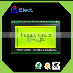 12864Yellow Green Dots Graphic STN Lcd Display, Dots Graphic Lcd Display, 12864 Positive Transmissive Lcd thumbnail-1