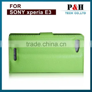 Hot Selling Mobile Phone Case Design Flip Leather Cover for Sony Xperia E3 thumbnail-6