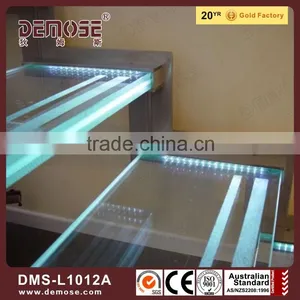 Decorative Led Lights Glass Stairs Price for Small Houses thumbnail-1