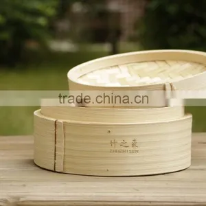 Round Bamboo Food Steamers for Dim Sun thumbnail-4