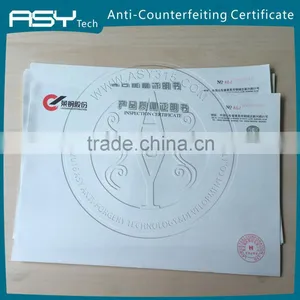 Security Thread Paper Anti-forgery Certificate thumbnail-1