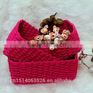 Set of 3 Cheap Gift Baskets, Fruit Baskets, Flower Baskets-roseo thumbnail-3