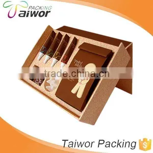 Custom Hinged Cosmetic Packaging Paper Box With Magnet and Inserts thumbnail-1