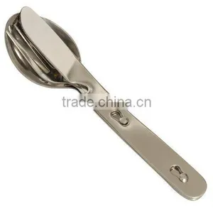 Camping Cutlery Set in Stainless Steel thumbnail-1