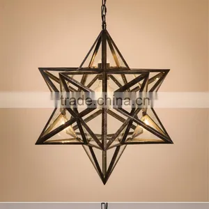 Antique Ancient Style Lamp Resin Glass Material Lighting Pendant Light thumbnail-5