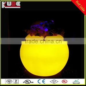 Indoor and Outdoor Decoration Light IP65 Waterproof Round Ball Flower Pot With LED RGB Light Up thumbnail-3