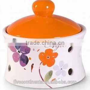 Italy Romatic Ceramic Onion Garic Keeper Holder thumbnail-1