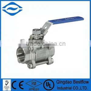 Manufacture Stainless Steel 3pc Ball Valve thumbnail-1