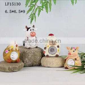 Solar Light Animal Statues Small Animal Figurines thumbnail-2