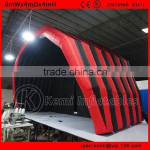 6mWx4mDx4mH Red Black Giant Inflatable Stage Cover Tent Oxford Cloth Inflatable Tent Large Inflatable Room Events Tent thumbnail-2