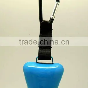 Blue 2" Swiss Style Cow Bell With Strap and Keyring as Mountain Bell A2-140(A400) thumbnail-1
