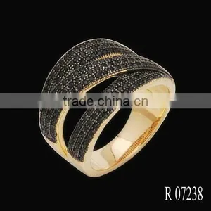 Two Tone Color Micro Pave Jewelry Made in China thumbnail-1