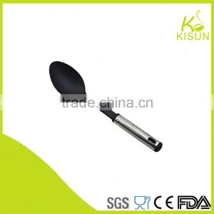 Nylon Kitchen Tool Nylon Spoon With Stainless Steel Handle thumbnail-1