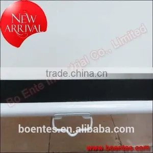 Matte White 84 Inch Wall Mount Type Manual Projection Screen/Projector Mounting Screen thumbnail-4