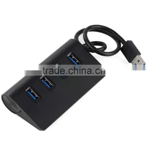 Top Grade Usb Por Hub Suppliers, Aluminum 4 Port Usb 3.0 Hub (30" Cable) thumbnail-5