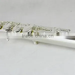 Bass Flute Silver Plated C Key Offset G Key thumbnail-3