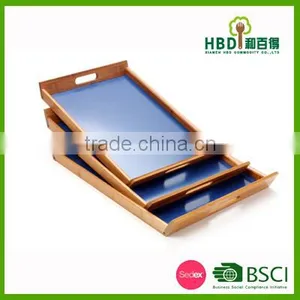 Best Buy Tray,Serving Tray, 3pcs Wood Serving Tray Wholesale thumbnail-1