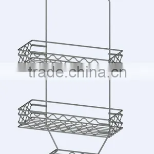 Bathroom Shower Caddy and Tension Corner Pole Caddy thumbnail-1