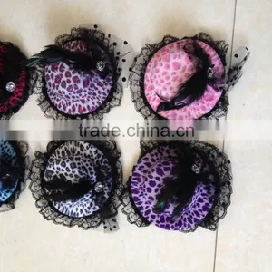 Party Fashion Colourful Leopard Print Mini Top Hat thumbnail-1