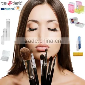 pp pe Pvc Clear Trans Telescopic Cosmetic Packing Tubes for Bruhes and Colorful Small Plastic Packaging Box Case for Eye Shadow thumbnail-4