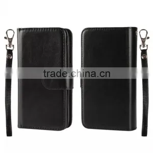 Separable Flip Wallet Leather Phone Case Cover With Lanyard Card Holders for Iphone 7 6 6s Plus 5s se for Coolpad Catalyst thumbnail-2