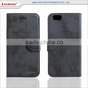 Leonardo da Vinci Series Synthetic Nubuck Leather Phone Case Wallet for Iphone 4 5 6 7 S C se Plus thumbnail-2