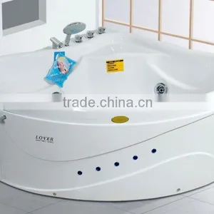 China Supplier Bathroom Corner Whirlpool Bath Tub CE Two People Indoor Whirlpool Massage Bathtub 1500 thumbnail-6