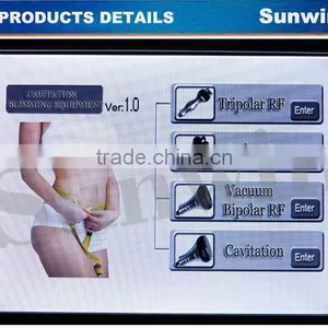2015 Hot Sale Portable Ultrasonic Vacuum Cavitation Body Slimming Machine RF Slimming Beauty Machine SW-130F Fat Cavitation Machine thumbnail-4