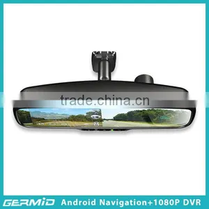 Android Rearview Mirror Car GPS System With DVR thumbnail-4