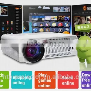 2015 New Cheap HD TV Home Cinema Projector HDMI LCD LED Game PC Digital Projectors Support 1080P Proyector 3D Beamer ATCO thumbnail-1