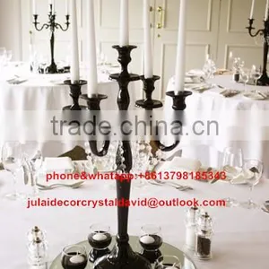 Clear Crystal Glass Candlestick Wedding Use Better Quality thumbnail-1