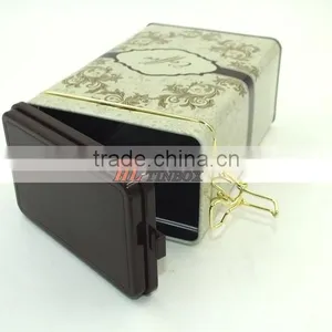 Retangular Metal Tin Boxes Sealed With Plastic Lid thumbnail-3