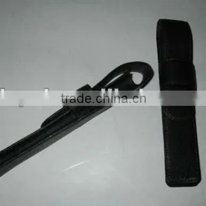 Genuine Leather Black Color Pencil Bag for Medical Use thumbnail-1
