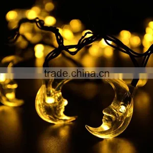 20ft 30 LED Moon String Solar Led Light or Outdoor, Gardens, Homes, Wedding, Christmas Party thumbnail-1