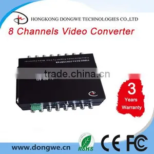8 Channels SD Video Converter 1 Channel Reversed Data Single Mode,20km SD Video Converter -DONGWE thumbnail-1