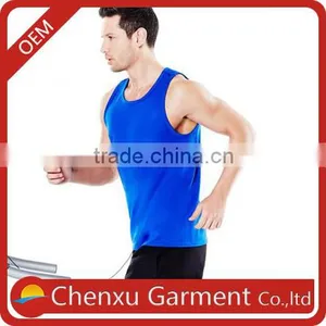 Hot Selling New Design Blank Gym Mens Stringer Singlet Wholesale Sleeveless t Shirt Men's Gym Vests Lycra Mens Running Tank Top thumbnail-1